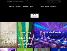 Tablet Screenshot of eventdrapery.com